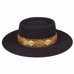 GYMBOREE Posh /& Plaful Black Derby Hat SIZE Medium OR Large NEW